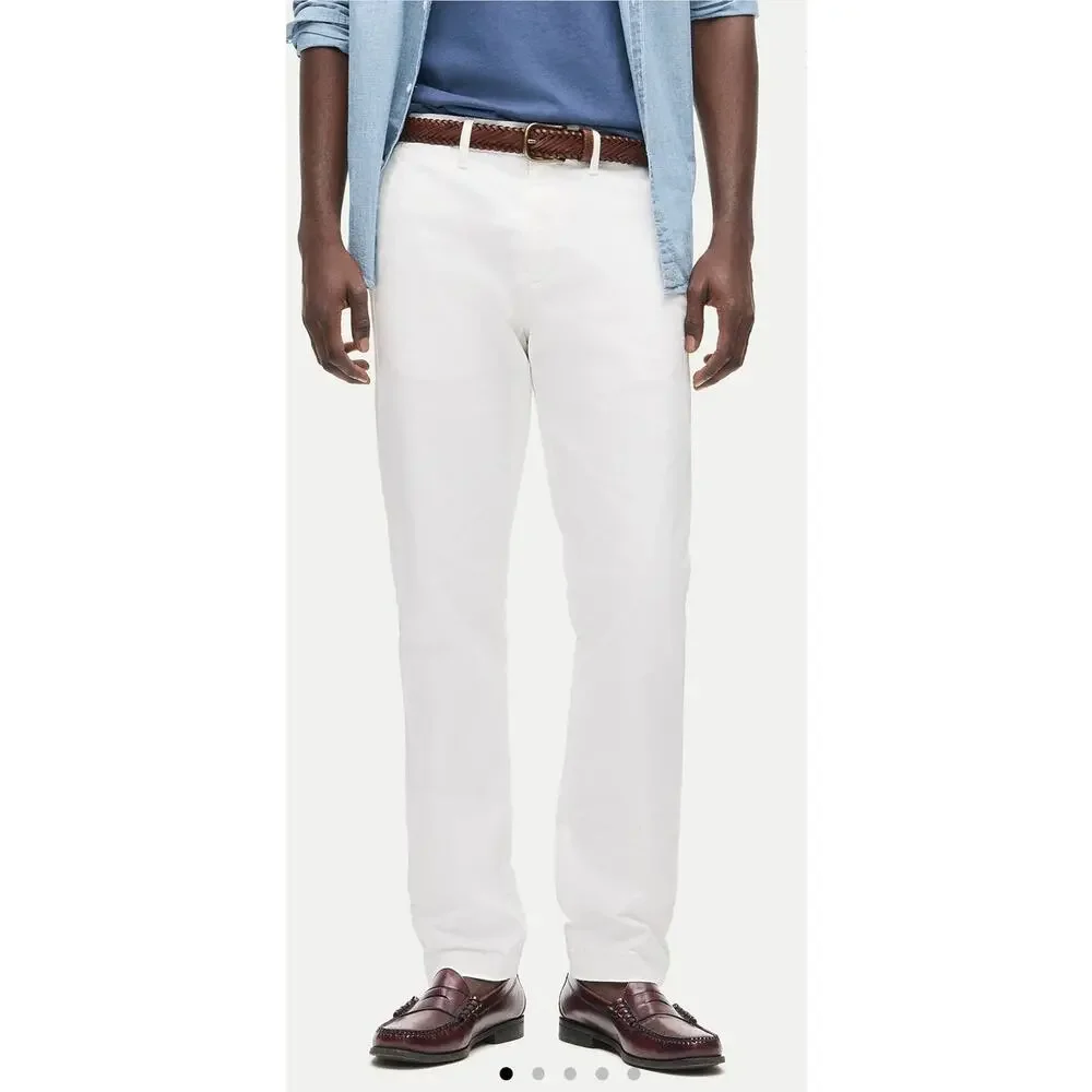 NWT J. Crew 770™ Straight-Fit Stretch Chino Pant White 30/32